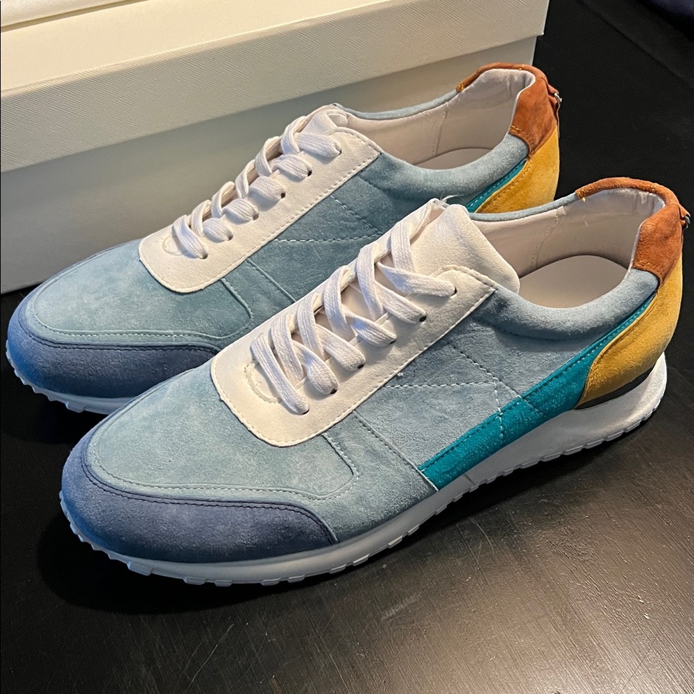 *NIB* Marc Nolan Ash Multi Colored Suede Trainers